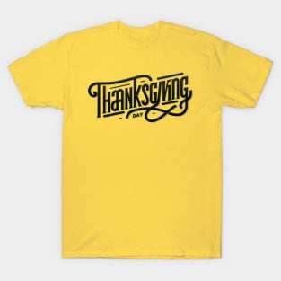 Elegant Thanksgiving Typography T-Shirt